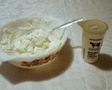 A picture of step 3 of No Bake Fresh Strawberry Cheesecake.