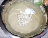 A picture of step 5 of Amaranth (Rajgira) cake with apricots & orange zest.