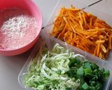 Foto langkah ke 1 dari resep Bakwan sayur crispy (tanpa telur).