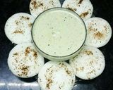 A picture of step 10 of #chutney & dip#Coconut chutney with idli.