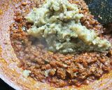 A picture of step 7 of Vangyache (baingan) bharta.