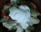 Foto del paso 4 de la receta: Brócoli en colchón de pollo, con papas en salsa de palta