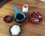 Foto del paso 3 de la receta: Almejas con jamón y ramallo de mar