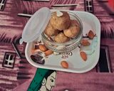 A picture of step 6 of Badam balls.
