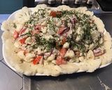 Une image de l'étape 11 de Salade de chou fleur aux tomates, oignon rouge et herbes aromatiques (sauce au fromage blanc).