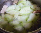 Hình bước làm 1 của món Canh bí xanh nấu chả