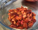 Une image de l'étape 4 de Compote multi fruits à la vanille (pêches jaunes,kiwis,jus de cerises).