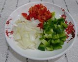 Hình bước làm 1 của món Cơm chiên - bò xào lúc lắc