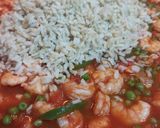A picture of step 4 of Easy Prawn and Rice Skillet.