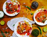 आलू टिक्की चाट (Aloo tikki chaat recipe in Hindi) रेसिपी चरण 6 फोटो