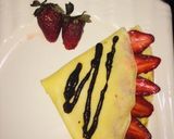 A picture of step 5 of Crepes whit Chocolate and strawberry.