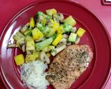 Foto del paso 4 de la receta: Chuletas al horno con verduras salteadas