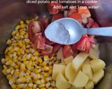 A picture of step 4 of Corn Ragda Pakwaan.