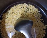 A picture of step 1 of Moong Dal Payasam or Paruppu Payasam.
