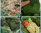 Foto langkah ke 4 dari resep Pepes Tahu Jamur dan Kemangi.
