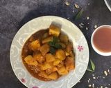 A picture of step 4 of Paten Dankalin Hausa/ Sweet potato porridge.