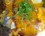 A picture of step 10 of Using Mentsuyu! Perfect Ratio for Katsudon and Oyakodon!.