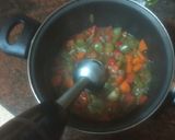 Foto del paso 6 de la receta: Entrecot adobado con puré de papas, verdura y salsa del adobo
