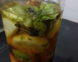 A picture of step 1 of BCD & ACM juice.