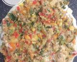 Hình bước làm 1 của món Piza Bò rau củ