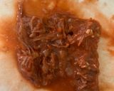 รูปขั้นตอนการทำที่ 3 ของ หมูก้อนทอดใส่มันกุ้ง ในหม้อทอดไร้น้ำมัน