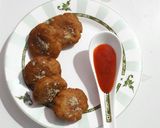 A picture of step 5 of Raw Banana Bread Tikki.