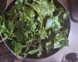 A picture of step 2 of Palak Rajma.