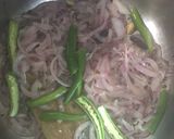 A picture of step 2 of Peas Pulao.