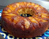 Foto del paso 5 de la receta: Torta invertida de peras rellena