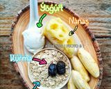 Gambar langkah 1 resipi Banana Pineapple Smoothies.