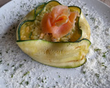 Foto del paso 5 de la receta: Risotto de espárragos salmón y calabacín