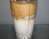 A picture of step 3 of Dalgona coffee.