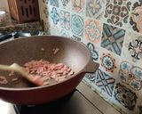 A picture of step 3 of Ham Egg Fried Rice.