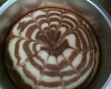 A picture of step 2 of Eggless Marble cake.
