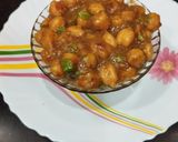 A picture of step 9 of Chikkad Chhole.