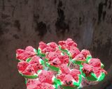 Foto langkah ke 11 dari resep Bolu kukus mekar semangka ekonomis tanpa santan,soda atau UHT.