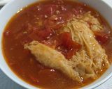 A picture of step 5 of Tomato tofu ring roll.