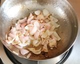 A picture of step 1 of Matar paneer.