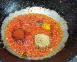 A picture of step 2 of Besan Chilla Curry.