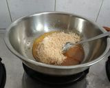 A picture of step 2 of High protein Healthy tasty unique peanut powder Ladoo.