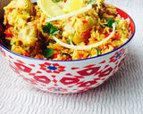 A picture of step 10 of Mughlai Chicken Biryani.