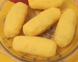 Foto del paso 3 de la receta: Croquetas de polenta rellenas con dulce de membrillo
