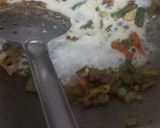 A picture of step 5 of Paneer Steak with Herbed Rice and Creamy Veggies.