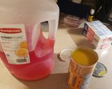 A picture of step 1 of Strawberry Slush.