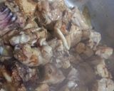 A picture of step 1 of Chicken pulao.