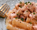 Foto del paso 9 de la receta: Tortiglioni con salmón y salsa de celeri
