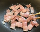 A picture of step 3 of ☆Japanese-Style Pasta with Spinach and Bacon☆.