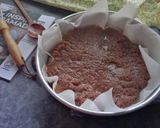 Gambar langkah 3 resipi Kek keju bercoklat dari nasi sejuk.