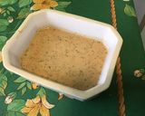 Une image de l'étape 7 de Sauce salade moutarde épices pêche.