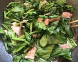 A picture of step 4 of ☆Japanese-Style Pasta with Spinach and Bacon☆.